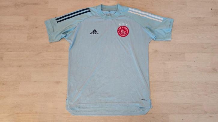 Ajax Training Shirt! Seizoen 20/21! Mt M!, Kleding | Heren, Sportkleding, Zo goed als nieuw, Voetbal, Maat 48/50 (M), Blauw, Ophalen of Verzenden