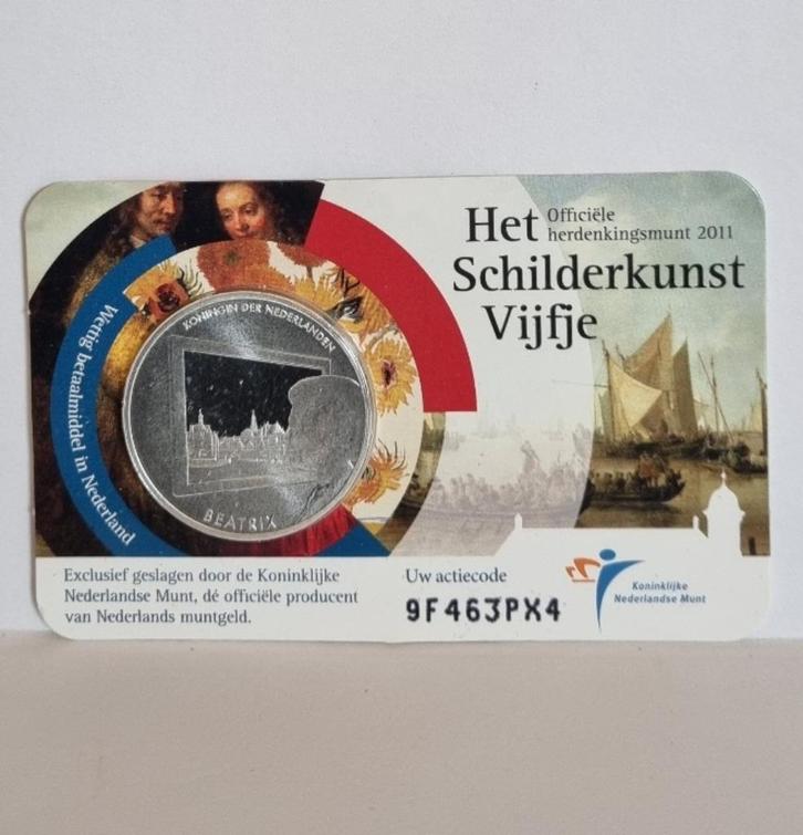 5 Euro Coincard 2011 - Het Schilderkunst Vijfje - UNC, Postzegels en Munten, Munten | Nederland, Euro's, Ophalen of Verzenden