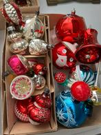 Lot glazen oude vintage kerstballen en ornamenten, Ophalen, Gebruikt