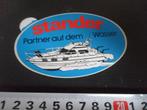 sticker boot jacht stander partner auf den wasser, Verzamelen, Stickers, Ophalen, Zo goed als nieuw