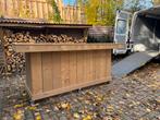 Houten Bar met Wielen, Huis en Inrichting, Barren, Ophalen, Zo goed als nieuw