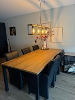 Houten eettafel eiken olie geborsteld 220x100, Huis en Inrichting, Tafels | Eettafels, Ophalen, Gebruikt, 100 tot 150 cm, Eikenhout