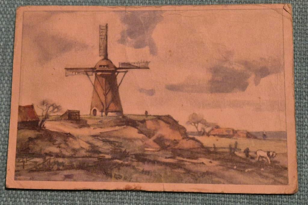 Oude Ansichtkaart met Molen, Ophalen of Verzenden