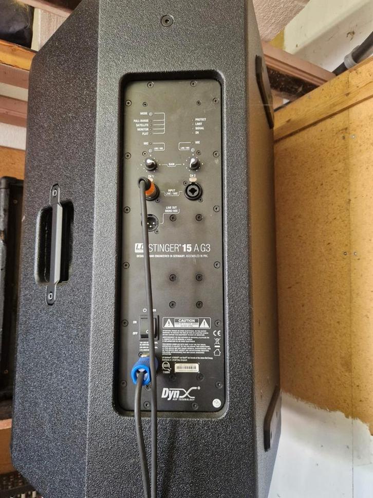 2 LD systems Stinger 15A G3 actieve full Range luidspreker, Muziek en Instrumenten, Versterkers | Keyboard, Monitor en PA, Zo goed als nieuw