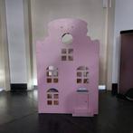 Poppenhuis hout roze en meubels, Poppenhuis, Ophalen