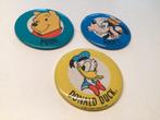 3 grote oude Disney buttons uit Disneyland USA, Ophalen of Verzenden, Gebruikt, Figuurtje, Button