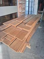 Wit Eiken planken - Vloerdelen - Mes en groef, Doe-het-zelf en Verbouw, Hout en Planken, Ophalen, Gebruikt, Minder dan 25 mm, Eiken