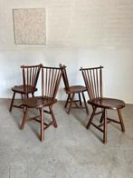 Vintage Stoelen, Huis en Inrichting, Stoelen, Ophalen, Gebruikt, Bruin, Vier