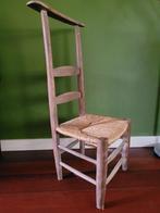 Vintage Franse bidstoel met rieten zitting, Huis en Inrichting, Ophalen