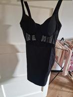 Zwart Bodycon Jurkje met Mesh Details, Zwart, Ophalen of Verzenden, Zo goed als nieuw, Maat 36 (S)