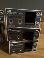 2 Voudige LED spots, Metaal of Aluminium, Nieuw, Ophalen of Verzenden, Modern