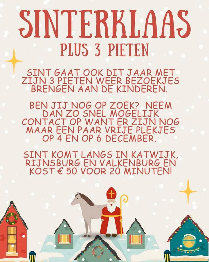 Sint bezoek met Pietjes, Diversen, Sinterklaas, Ophalen of Verzenden