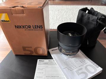 Nikon nikkor 50mm 1.8G portretlens beschikbaar voor biedingen