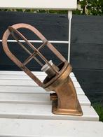 Zware Messing Buitenlamp Industrieel, Ophalen of Verzenden, Gebruikt, Metaal, Minder dan 100 cm
