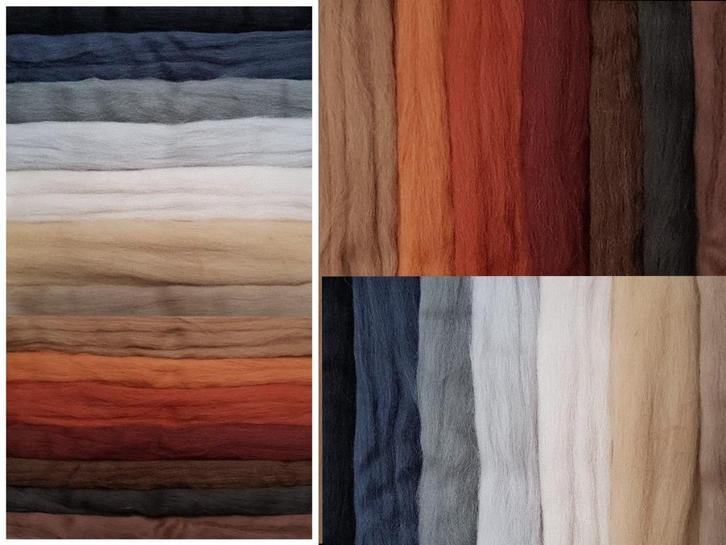 Assortipakket lontwol VACHT, 7 of 14 kleuren, Hobby en Vrije tijd, Vilt, Nieuw, Los Vilt, Ophalen of Verzenden