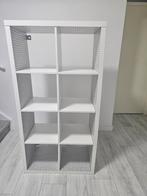 Witte Kastenwand met 8 Vakken, Huis en Inrichting, Gebruikt, 100 tot 150 cm, Modern, 25 tot 50 cm