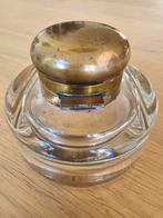 Prachtige & zeer zeldzame antieke ART DECO inktpot met koper, Ophalen of Verzenden