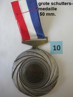 mooie grote en zware schuttersmedaille, politie 1980, Ophalen of Verzenden