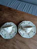 Antiek Ontbijtsetje (2 stuks), Huis en Inrichting, Gebruikt, Ophalen of Verzenden, Overige stijlen, Kop(pen) en/of Schotel(s)