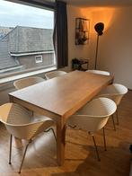 Houten eettafel (uitschuifbaar), Huis en Inrichting, Tafels | Eettafels, Ophalen, Gebruikt, 200 cm of meer, 50 tot 100 cm