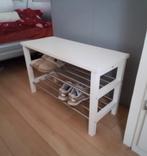 Schoenenrek met bank, wit, Ophalen
