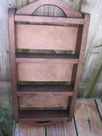 houten schapje voor aan de muur, Ophalen