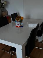 Gratis eettafel met 6 stoelen - Utrecht, Huis en Inrichting, Tafels | Eettafels, Kunststof, Gebruikt, 100 tot 150 cm, Ophalen of Verzenden