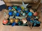 Kerstballen partij Pauw groen uniek chique kerstboom set, Diversen, Kerst, Ophalen of Verzenden, Zo goed als nieuw