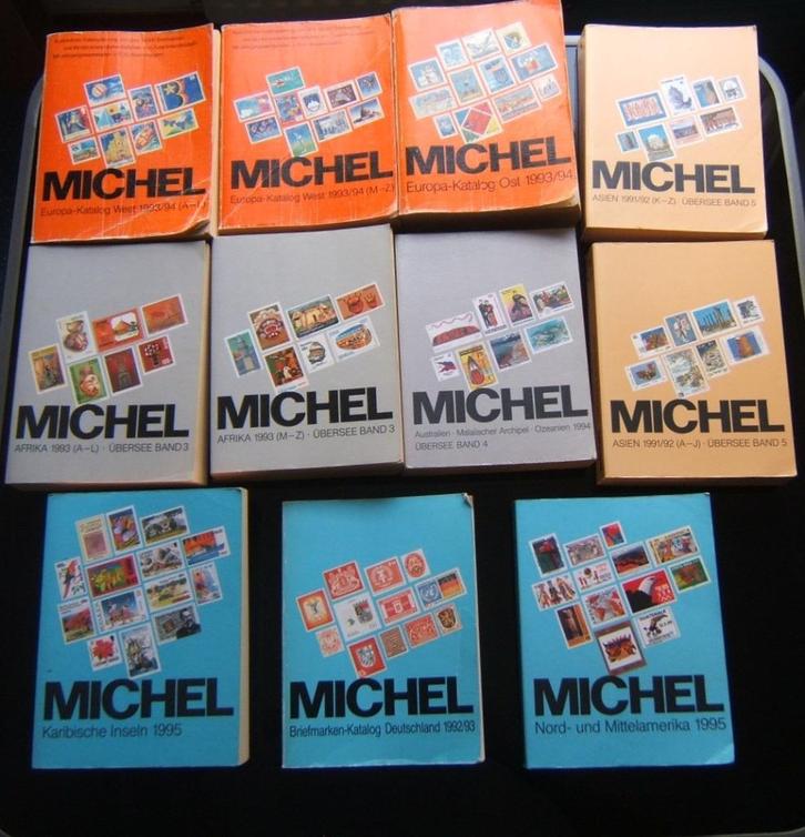 postzegel catalogus Michel overjarig 11 stuks, Postzegels en Munten, Postzegels | Toebehoren, Catalogus, Ophalen of Verzenden