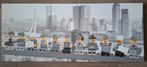 Schilderij Lunch atop a skyscraper Lego edition - Rotterdam, Ophalen, 1980 tot heden, Zo goed als nieuw, Overige onderwerpen