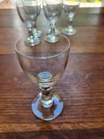 6 vintage kristallen borrelglaasjes, Antiek en Kunst, Antiek | Glas en Kristal, Ophalen
