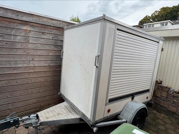 Gesloten aanhanger met rolluiken, Auto diversen, Aanhangers en Bagagewagens, Zo goed als nieuw, Ophalen