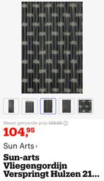 Sun arts hulzen vliegen gordijn, Ophalen, Zo goed als nieuw, 50 tot 100 cm, 200 cm of meer