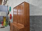 Mid Century Design Sideboard Teak | Vintage Wand Kast Hout, Ophalen of Verzenden, 150 tot 200 cm, 25 tot 50 cm, Gebruikt