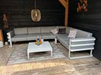 Heerlijk relaxen op deze lichtgrijze loungeset, Ophalen, Gebruikt, Bank, Aluminium