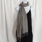 Mooie zwart-witte sjaal 70x180, Maat 38/40 (M), ., Ophalen of Verzenden, Zo goed als nieuw