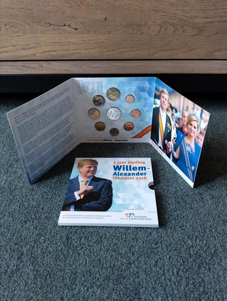 Themaset euro munten Willem Alexander 2018, Postzegels en Munten, Munten | Nederland, Euro's, Koningin Beatrix, Ophalen of Verzenden