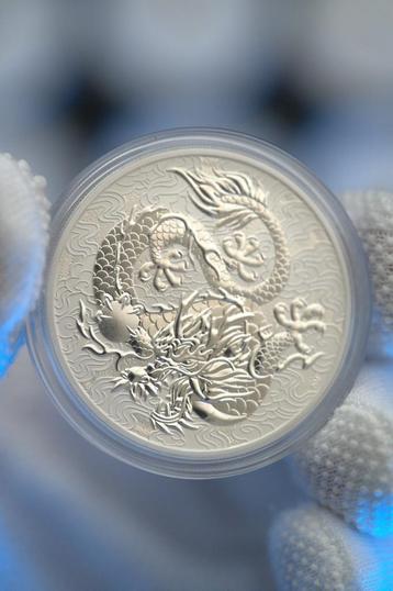 1 troy ounce Silver Dragon Coin, 2021 beschikbaar voor biedingen