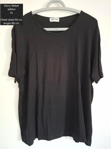 Zwarte Gerry Weber Edition T-shirt XL beschikbaar voor biedingen