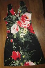 King Louie jurk M bloemen zwart, Maat 38/40 (M), Zwart, Ophalen of Verzenden, Zo goed als nieuw