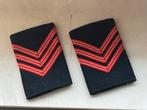 Vintage 2x schuifpassant/epauletten uniform brandweer, Ophalen of Verzenden, Overige soorten, Nederland, Overige typen