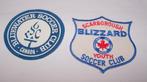 2 zeldzame stoffen badges Canadese voetbalclubs. Nw., Verzamelen, Sportartikelen en Voetbal, Ophalen of Verzenden, Nieuw, Buitenlandse clubs