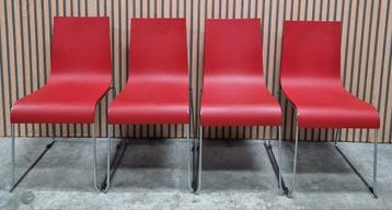 19 x Vergaderstoelen hout buisframe stoelen kantine kantoor beschikbaar voor biedingen