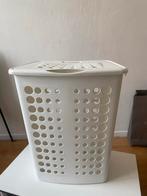 Witte wasmand met Deksel, Huis en Inrichting, Woonaccessoires | Prullenbakken, Ophalen, Kunststof, 50 tot 75 cm, 40 liter of meer