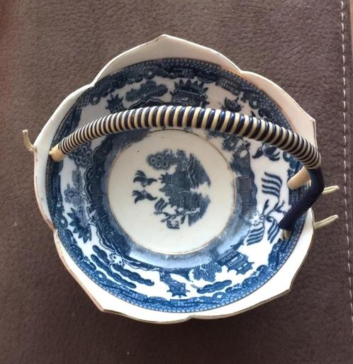 Schaaltje hengsel Japanse wilg Blue Willow stijl Blauw Wit, Antiek en Kunst, Antiek | Servies los, Ophalen