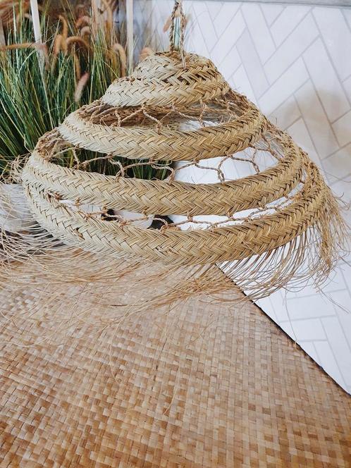 Grote ronde ibiza zeegras lampenkap, Huis en Inrichting, Lampen | Lampenkappen, Nieuw, 25 tot 50 cm, Rond, Ophalen of Verzenden