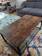 Endustriële salontafel., Ophalen, 100 tot 150 cm, 50 tot 100 cm, Zo goed als nieuw