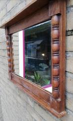 Spiegel. Eikenhout. Ca 1900/1920. 49/36 cm., Ophalen, Rechthoekig, Minder dan 50 cm, Minder dan 100 cm