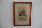 gravure / ets / tekening - van 'De timmerman' - Jan Luyken, Antiek en Kunst, Ophalen