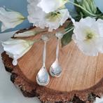 2 verzilverde theelepels Willem-Alexander & Máxima, Ophalen of Verzenden